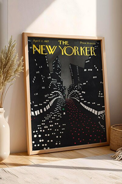 Saturn Tabloul înrămat The New Yorker 2 aprilie 1927 - Semafoare de oraș