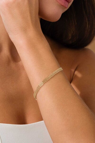 FERMAS KUYUMCULUK 14 Ayar Bismark Zincir Altın Bileklik