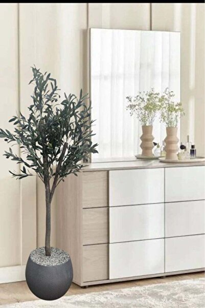 BYT ALRWASM FOR TRADE شجرة زيتون بأغصان وثمار نابضة بالحياة، شجرة اصطناعية لل...