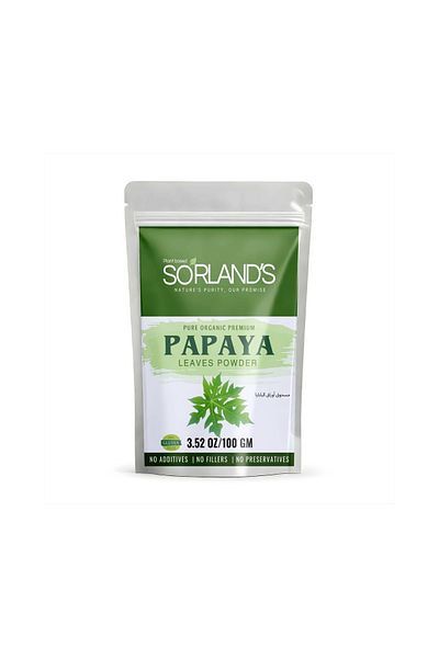 Sorland s Sorland's Papaya Leaves Powder (100 gm) Supports Immunity,Healthy Platelets & Digestion