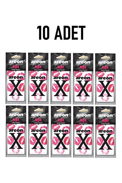 Areon 10 ADET (ÖPÜCÜKLÜ) KISS VANILLA MYSTERY KALİTELİ ARAÇ KOKUSU