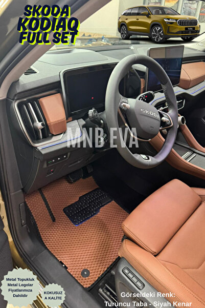 MNB EVA SKODA KODİAQ 2024-2025 EVA PASPAS FULL SET BAGAJ HAVUZLU (METAL TOPUK...