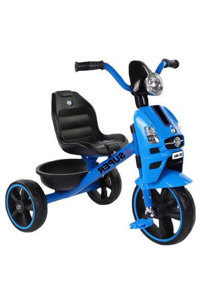 rexa Children's Toy Car Tricycle with Stroller Frame – Durable Plastic Bike for 1-6 Years