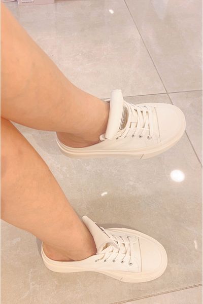 Lufian Acdavina Genuine Leather Soft Comfortable Daily Sport Slippers