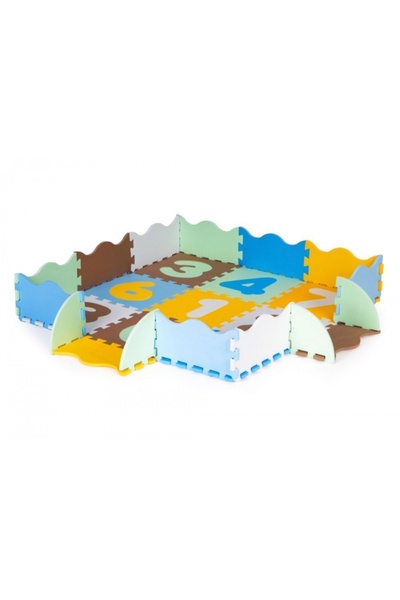 Ecotoys Educational EVA Foam Play Mat with 25 Pieces 32511 - Multicolor