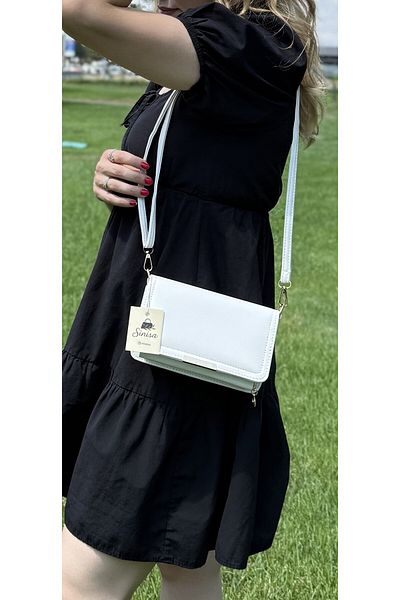 SİNİSA BAG Women's Shoulder Bag with Wallet and Card Holder Detail