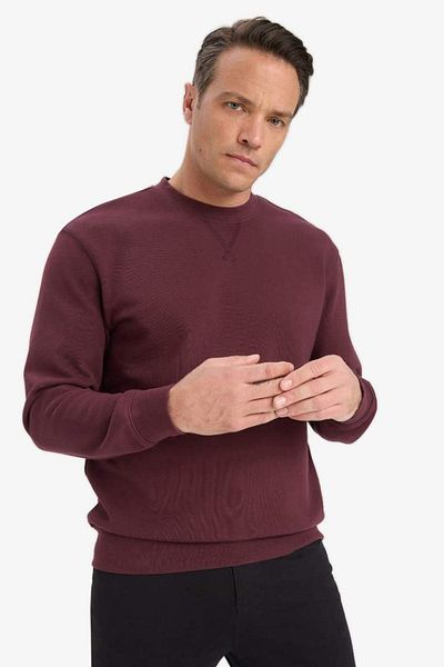 DeFacto New Season 100% Cotton Regular Fit Crew Neck Sweatshirt