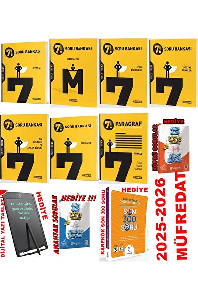 Hız Yayınları 2025-2026 MÜFREDAT TÜM DERSLER FULL 7.SINIF HIZ ÇÖZÜMLÜ SORU BA...