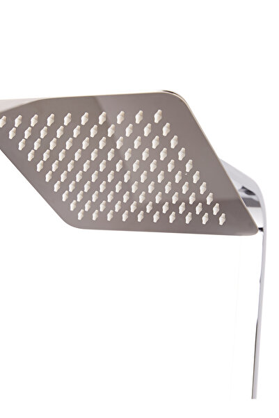 Raffine Brass Round Shower Mixer Silver