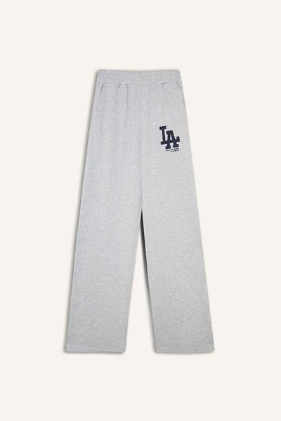 DeFacto New Season Coool Wide Leg Wide Leg Printed Sweatpants with Elastic Waist