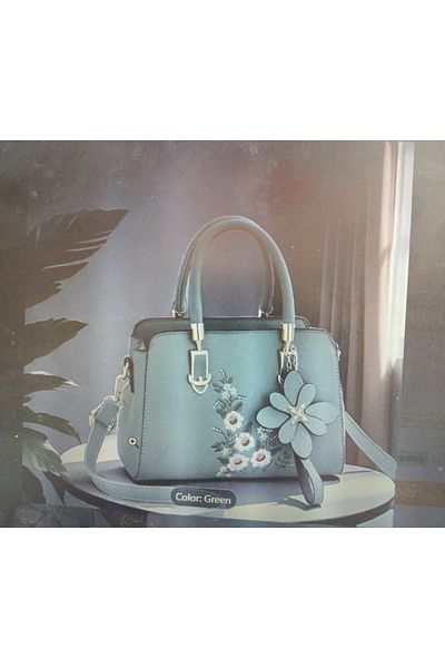Other Floral Pattern Large Capacity Crossbody Handbag with Stylish Top Handle, Chic Pendant Decoration
