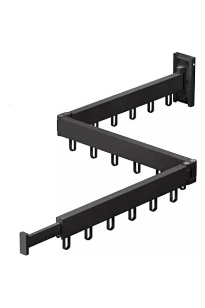 Tradeo رف تجفيف قابل للطي مثبت على الحائط - مصنوع من الألومنيوم، قابل للسحب و...