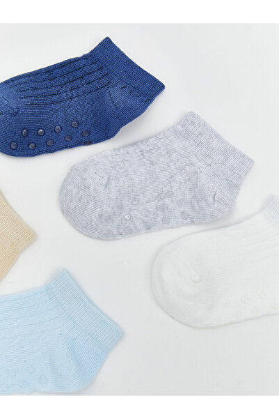 LC Waikiki Mavi Basic Erkek Bebek Patik Çorap 5'li