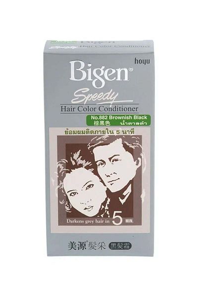 BİGEN Speedy Hair Colour Conditioner, 882 Brownish Black