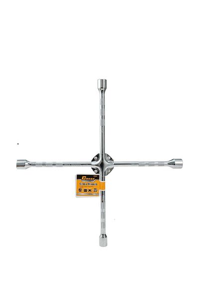 CONAN Cross Key 14-Inch with 4 Sides – Sizes 17/19/21/23 mm – Chrome-Plated Cr-V Steel