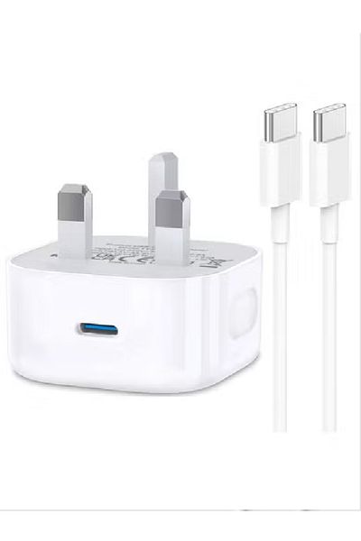 Genaric 20W Fast Charger The PowerPort III 20W Cube Charger is suitable for iPhone- 1m white