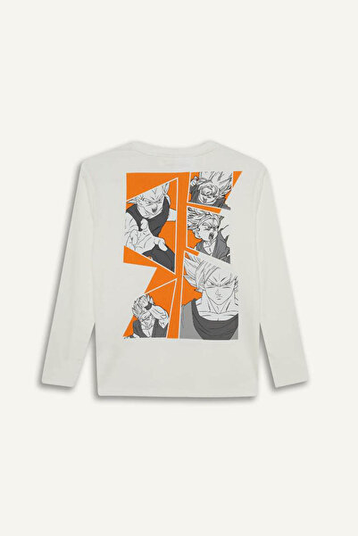 DeFacto Бяла мъжка суитшърт F5092A8/WT32