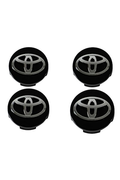Toyota Set 4 capace jante Toyota, negru, 62mm