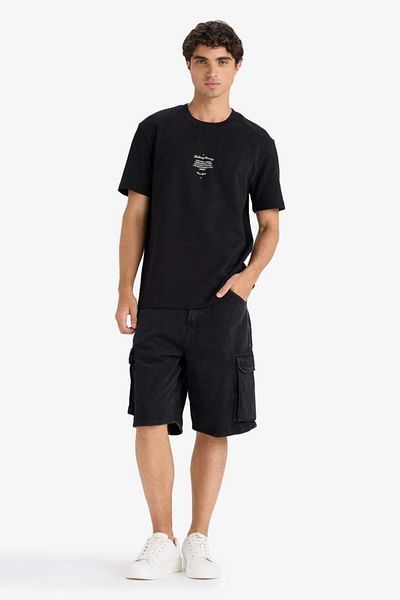 DeFacto New Season Regular Fit Crew Neck Printed Short Sleeve T-Shirt