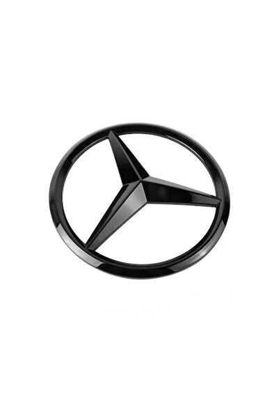 MAF Έμβλημα μάσκα Mercedes Benz μαύρο γυαλιστερό αυτοκόλλητο 210mm