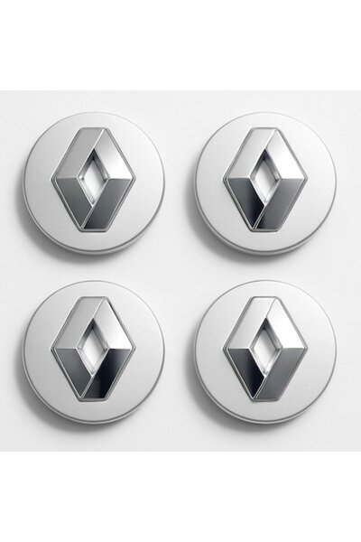 Universal Set of 4 wheel caps 60mm Renault compatible/replacement alloy rim 3...
