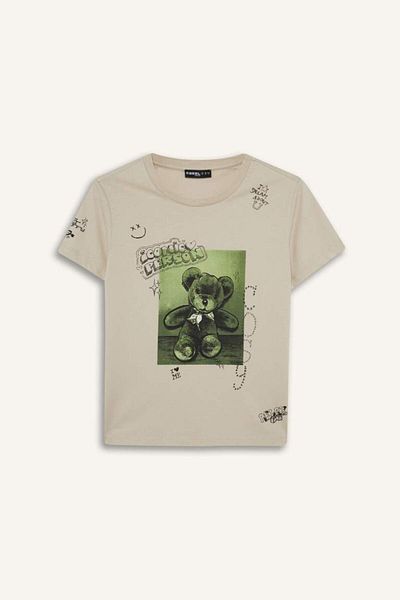 DeFacto New Season Coool Regular Fit Crew Neck Printed Short Sleeve T-Shirt