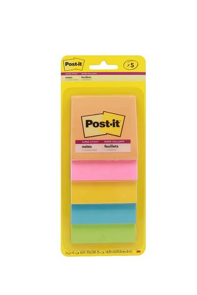 3M Post-it Super Sticky Trendy Self Stick Notes Rio de Janeiro – 3" X 3"