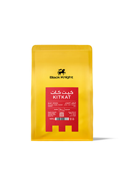 Black Knight حبوب قهوة كيت كات ١ كجم - تحميص غني من مصدر واحد للإسبريسو والفلتر