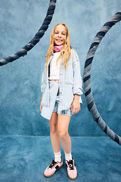 DeFacto Açık Mavi Kız Çocuk Etek E5358A8/NM39