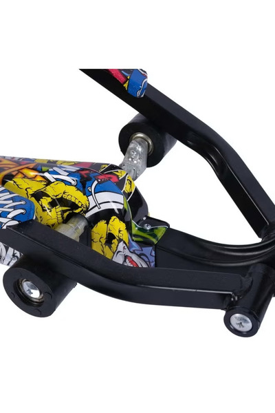 rexa Smart Dual Pedal Scooter for Kids – Lightweight Balance Ride-On Toy, Black