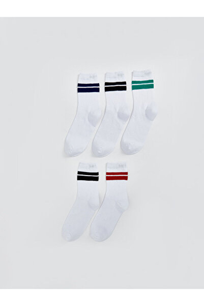 LC Waikiki Раирани чорапи за момичета, 5 чифта