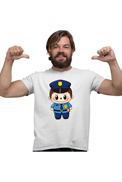 OEM Tricou Barbati Labubu Politist