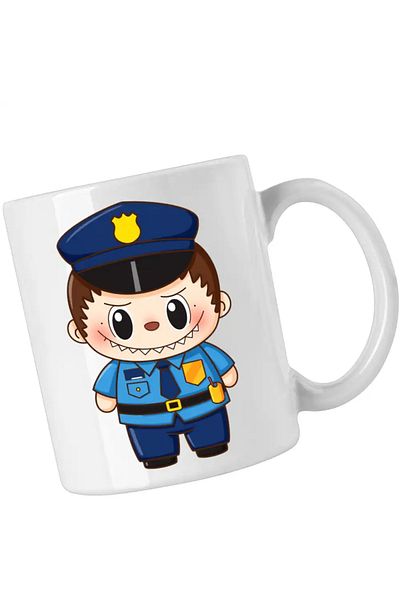 OEM Labubu Policeman Mug
