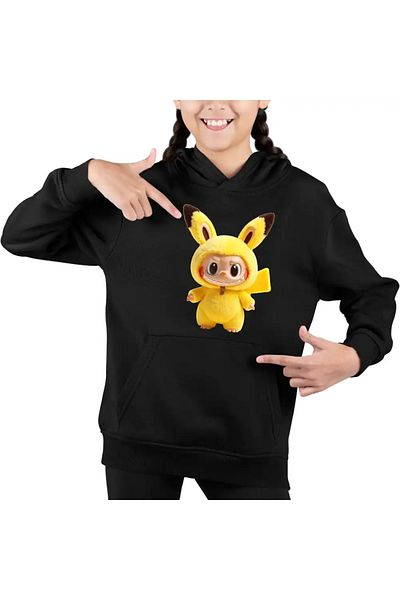OEM Kids Girls' Labubu Pikachu Pokemon Sweatshirt