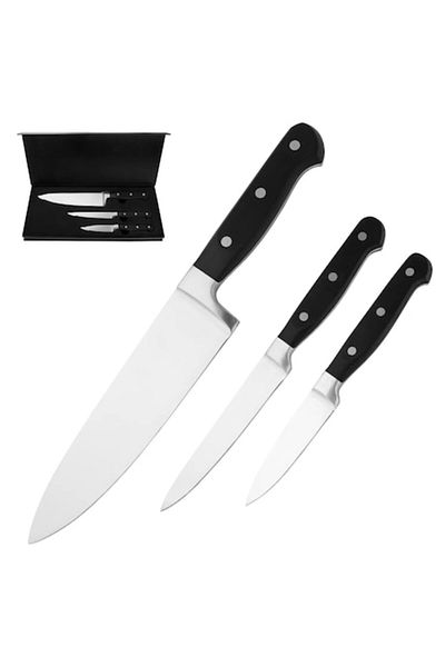 OEM Set of kitchen knives with gift box, IZAANATOOLS®, 3 pieces, premium German stainless steel X50 Ult
