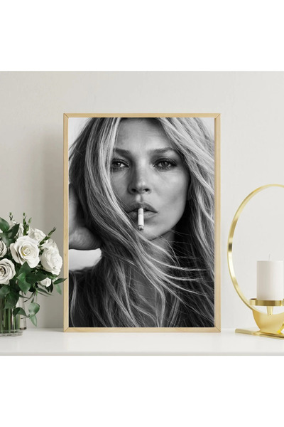 512 STORE Kate Moss İkon Estetik Çerçevesiz Poster Modern Duvar Dekor Ev Ofis...