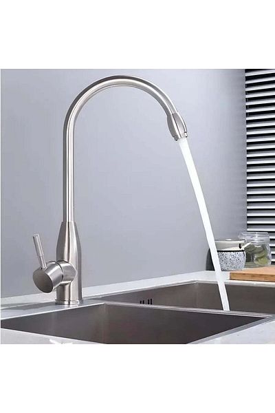 Starke Kitchen Faucet, Stainless Steel SUS 304, Satin, CF 007