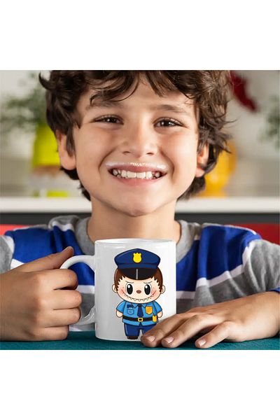 OEM Labubu Policeman Mug