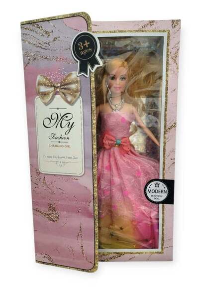 Baby دميتي العصرية بفستان سهرة أنيق - لعبة عصرية للبنات من عمر 3 سنوات فما فوق