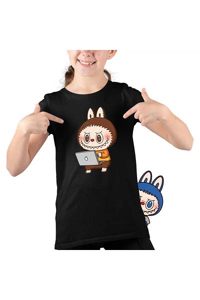OEM Kids Girls' T-Shirt Labubu Programmer
