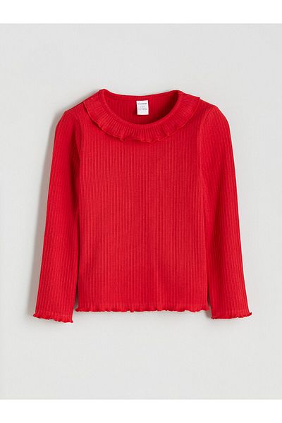 LC Waikiki New Season Crew Neck Basic Girl's T-Shirt