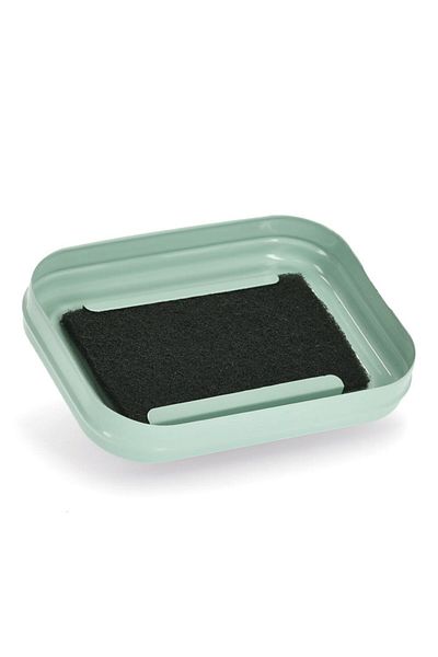 zeller compost container, metal, green, 17 x 12.5 x 20.4 - 24.5 cm