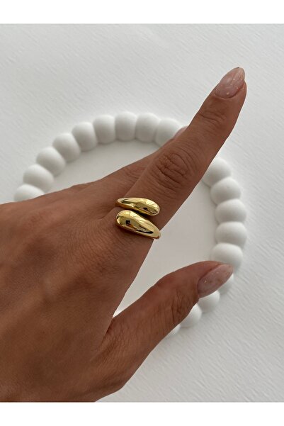 AURRARİ Gold 2'li Yunus Yüzük Ayarlanabilir