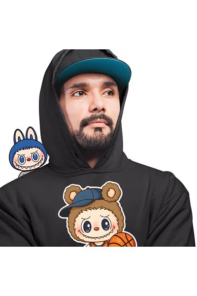 OEM Men's Labubu Basketball Hoodie