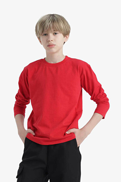 DeFacto Red Boy's Long Sleeve T-Shirt K1686A6/Rd117