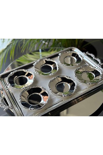 ABROZ HOME DESIGN Tulip Detailed Tea Plate