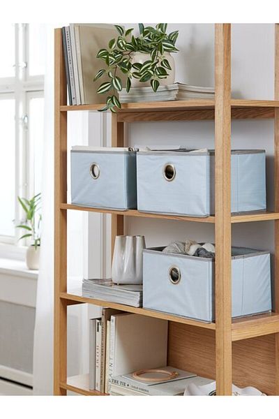 OEM Basket FRANS 32x27x20cm gray