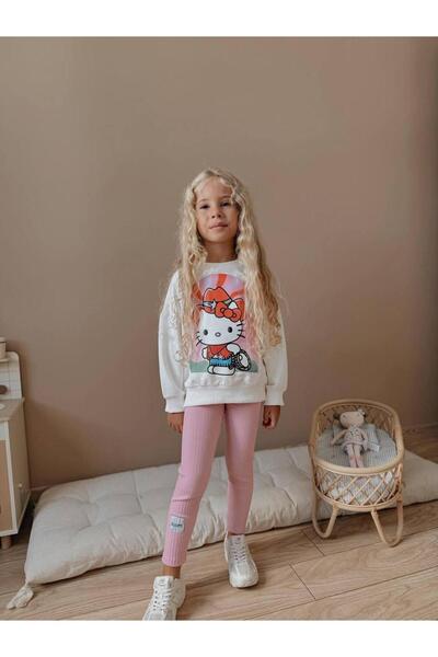 YİGİT BUTİK Girls' Bottom Top Set with Character Pattern Long Sleeve Leggings