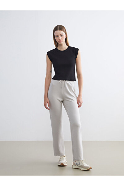 LC Waikiki Lcw Eco Gray Women's Sweatpants with Elastic Waist