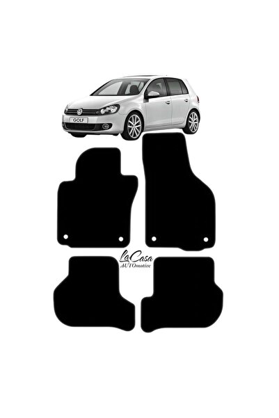 la casa VW Golf 6 (2009-2013)Uyumlu LACASA Velur Halı Paspas
